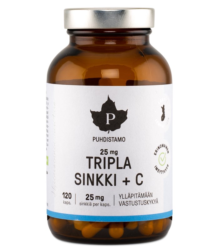 Osta Puhdistamo Tripla Sinkki C 25 mg Healthwell.fi