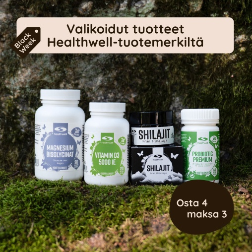 Valikoidut Healthwell-tuotemerkilt osta 4 maksa 3