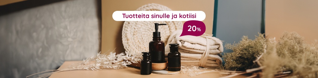 Tuotteita sinulle ja kotiisi 20 %