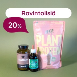 Ravintolisi� 20 %