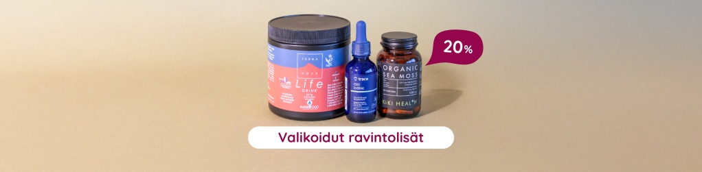Valikoidut ravintolisät 20%