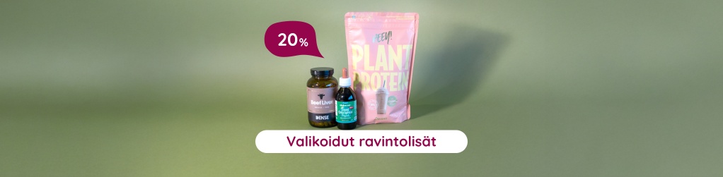 Valikoidut ravintolisät 20 %