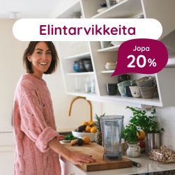 Elintarvikkeita jopa 20%