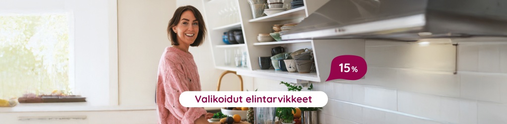Valikoidut elintarvikkeet 15%