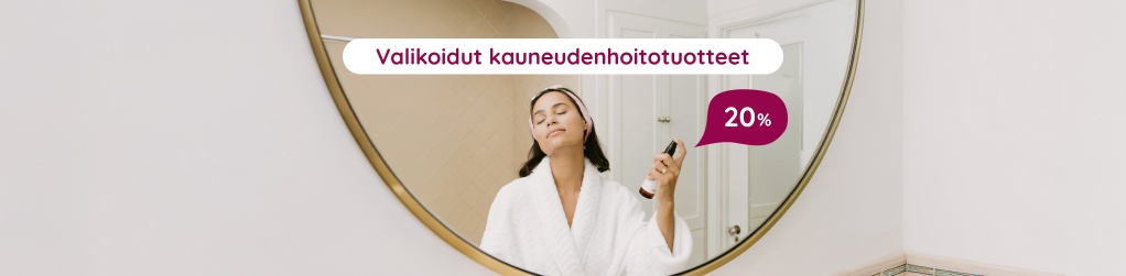 Valikoidut kauneudenhoitotuotteet 20 %