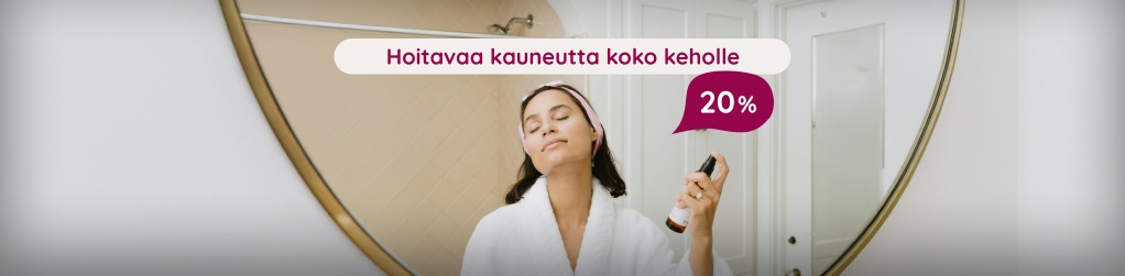 Valikoidut tuotteet koko vartalolle 20 %