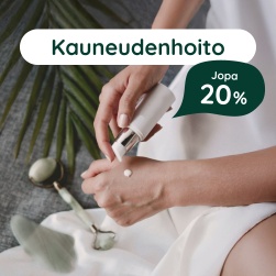 Kauneudenhoito jopa 20 %